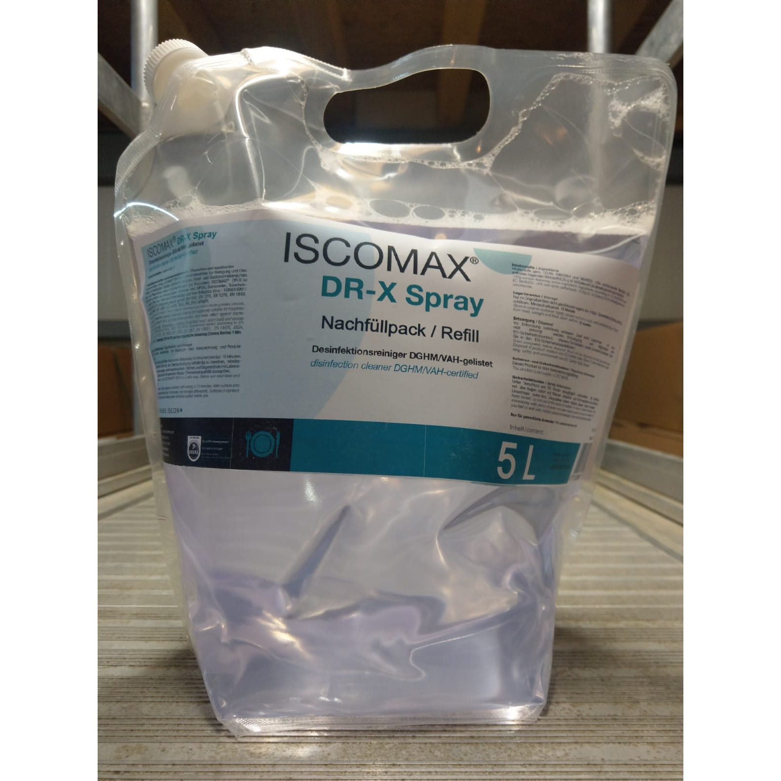 Desinfektions- und Reinigungsmittel Iscomax DR-X Spray 5L Nachfüllpack